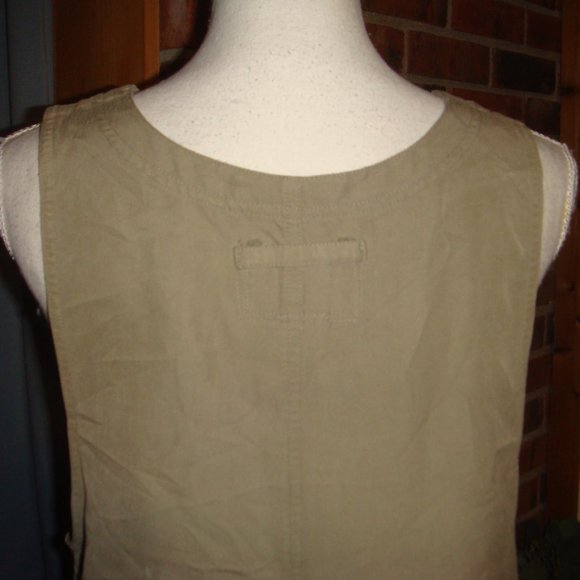 Vintage David N. Khaki Overall Dress M - Picture 5 of 8